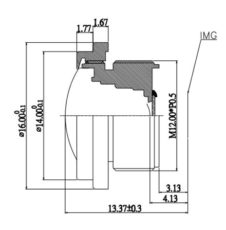 M12 lens YT-7596P