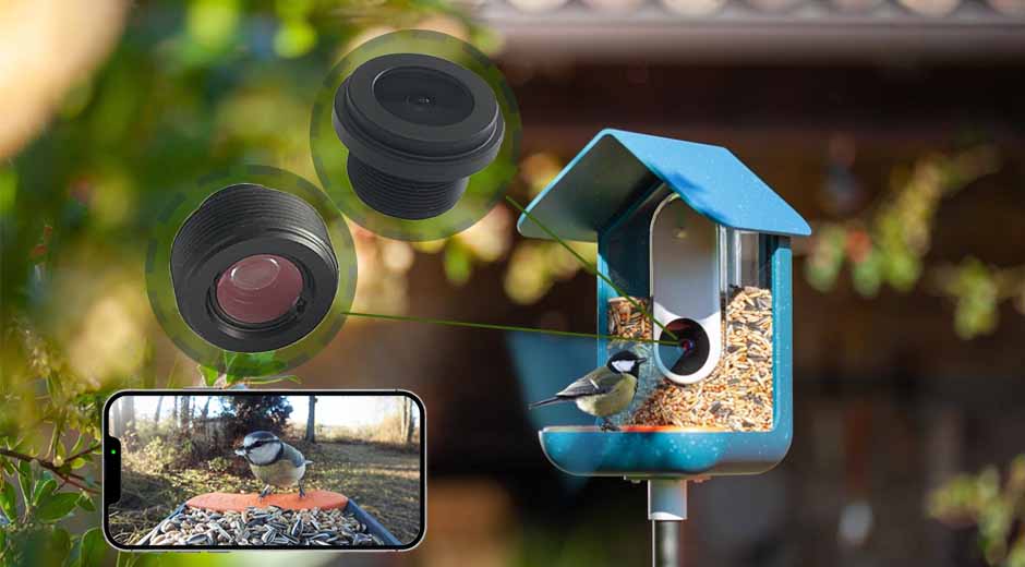 smart bird feeders lens