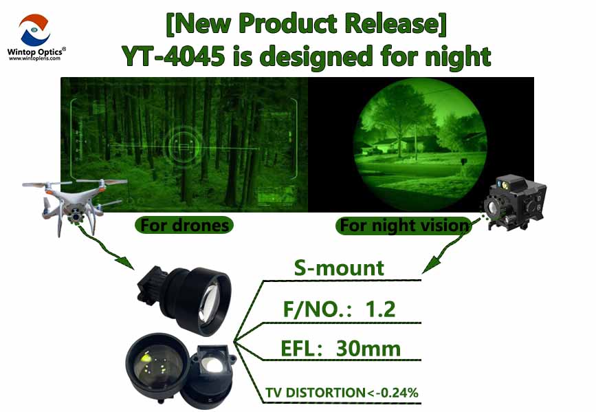 WINTOP OPTICS выпускает высокопроизводительный объектив M12 YT-4045 для дронов и систем ночного видения