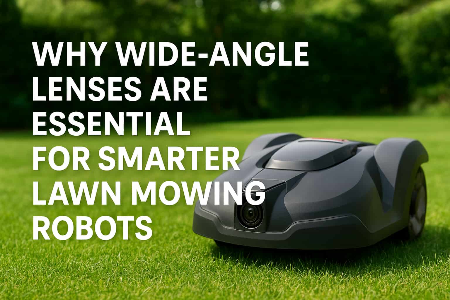 Почему широкоугольные объективы необходимы для более умных роботов-газонокосилок?