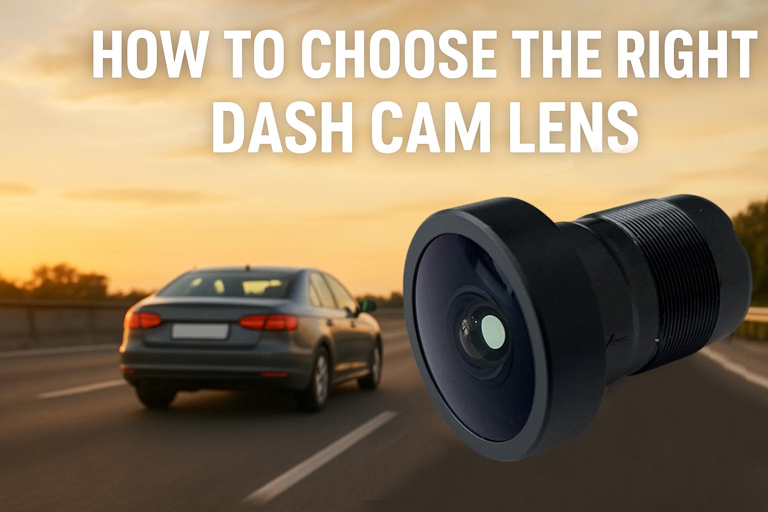 Как выбрать правильный объектив для видеорегистратора для надежной записи видео с автомобиля?